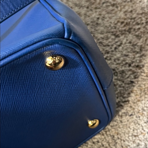 3333 Prada Navy Blue Leather Satchel - Picture 8 of 12